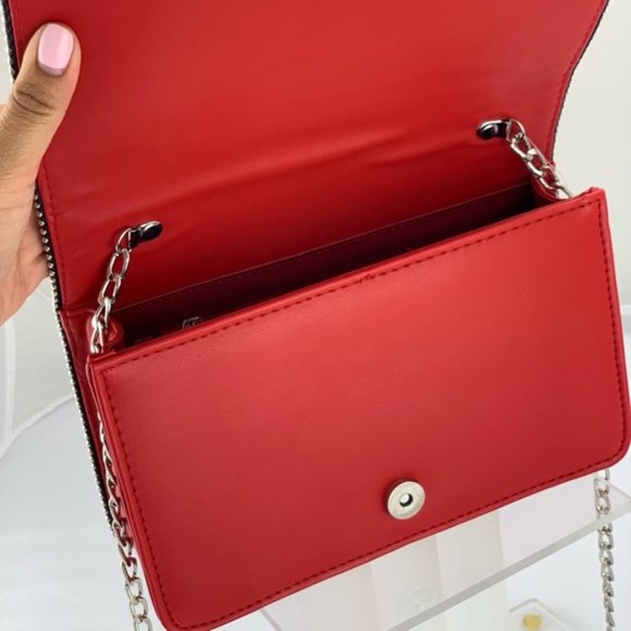 Fashion Crossbody Chain Strap Purse W/Metal Studs - Picture 3 of 7